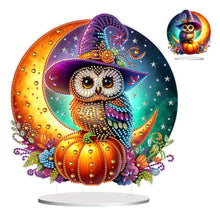 Load image into Gallery viewer, Special Shape Pumpkin Owl 5D DIY Diamond Painting Art Tabletop Decorations