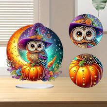 Load image into Gallery viewer, Special Shape Pumpkin Owl 5D DIY Diamond Painting Art Tabletop Decorations