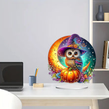 Load image into Gallery viewer, Special Shape Pumpkin Owl 5D DIY Diamond Painting Art Tabletop Decorations