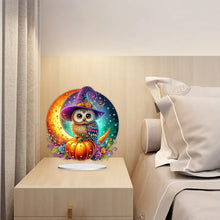 Load image into Gallery viewer, Special Shape Pumpkin Owl 5D DIY Diamond Painting Art Tabletop Decorations