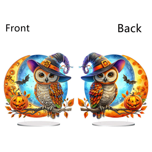 Special Shape Pumpkin Owl 5D DIY Diamond Painting Art Tabletop Decorations