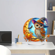 Load image into Gallery viewer, Special Shape Pumpkin Owl 5D DIY Diamond Painting Art Tabletop Decorations