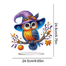 Load image into Gallery viewer, Special Shape Pumpkin Owl 5D DIY Diamond Painting Art Tabletop Decorations