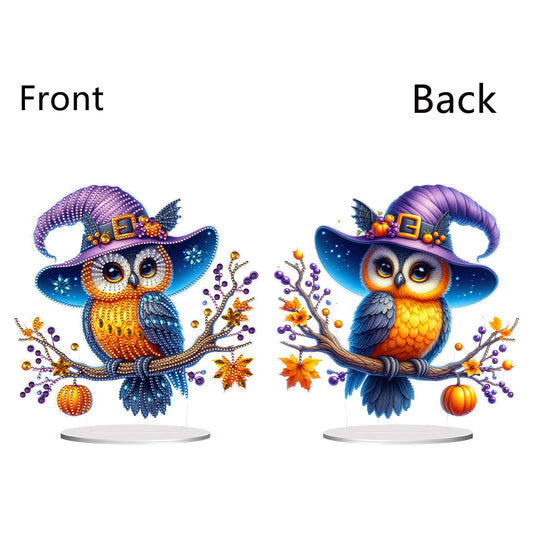 Special Shape Pumpkin Owl 5D DIY Diamond Painting Art Tabletop Decorations