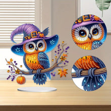 Load image into Gallery viewer, Special Shape Pumpkin Owl 5D DIY Diamond Painting Art Tabletop Decorations