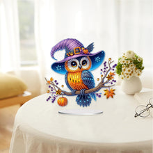 Load image into Gallery viewer, Special Shape Pumpkin Owl 5D DIY Diamond Painting Art Tabletop Decorations