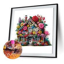 Load image into Gallery viewer, Diamond Painting - Partial Special Shaped - Flower house (30*30CM)