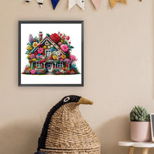 Load image into Gallery viewer, Diamond Painting - Partial Special Shaped - Flower house (30*30CM)