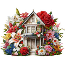 Load image into Gallery viewer, Diamond Painting - Partial Special Shaped - Flower house (30*30CM)