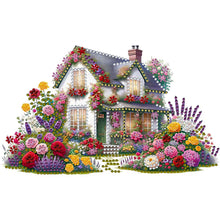 Load image into Gallery viewer, Diamond Painting - Partial Special Shaped - Flower house (30*30CM)