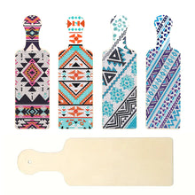 Load image into Gallery viewer, 4Pcs Geometric Pattern Diamond Decorative Serving Tray for Desk Coffee Table