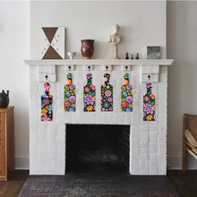 Load image into Gallery viewer, 4Pcs Flower Diamond Painting Decorative Serving Tray for Desk Coffee Table