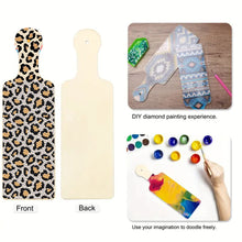 Load image into Gallery viewer, 4Pcs Leopard Print Diamond Decorative Serving Tray for Desk Coffee Table