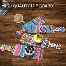 Load image into Gallery viewer, 4Pcs Geometric Pattern Diamond Decorative Serving Tray for Desk Coffee Table