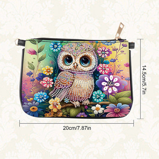 Special Shape Elephant 5D DIY Diamond Art Handbag Handmade Arts Craft Makeup Bag
