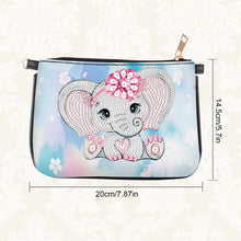 Load image into Gallery viewer, Special Shape Elephant 5D DIY Diamond Art Handbag Handmade Arts Craft Makeup Bag