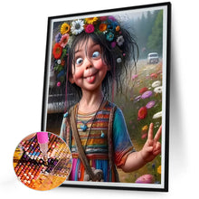Load image into Gallery viewer, Diamond Painting - Full Round - Funny girl (30*40CM)