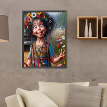 Load image into Gallery viewer, Diamond Painting - Full Round - Funny girl (30*40CM)