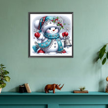Load image into Gallery viewer, Diamond Painting - Full Round - Christmas snowman (30*30CM)