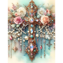 Load image into Gallery viewer, Diamond Painting - Full Round - Gorgeous cross (30*40CM)