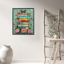 Load image into Gallery viewer, AB Diamond Painting - Full Round - Books and Flowers and butterflies (40*50CM)