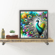 Load image into Gallery viewer, Diamond Painting - Full Round - Flowers and peacocks (30*30CM)
