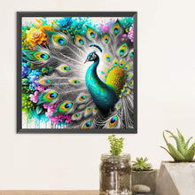 Load image into Gallery viewer, Diamond Painting - Full Round - Flowers and peacocks (30*30CM)