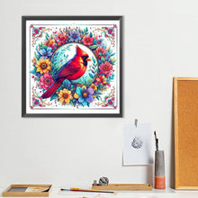 Load image into Gallery viewer, Diamond Painting - Full Round - Christmas wreath cardinals (40*40CM)