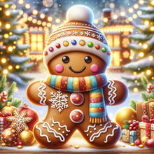 Load image into Gallery viewer, Diamond Painting - Full Round - Christmas cookie man (40*40CM)