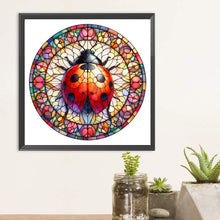 Load image into Gallery viewer, Diamond Painting - Full Round - Glass art ladybug (30*30CM)