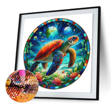 Load image into Gallery viewer, Diamond Painting - Full Round - Glass art turtle (30*30CM)