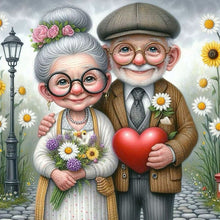 Load image into Gallery viewer, Diamond Painting - Full Square - Old couple (30*30CM)