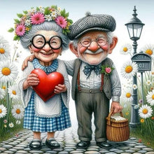 Load image into Gallery viewer, Diamond Painting - Full Square - Old couple (30*30CM)