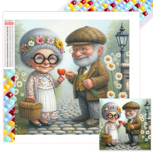 Load image into Gallery viewer, Diamond Painting - Full Square - Old couple (30*30CM)