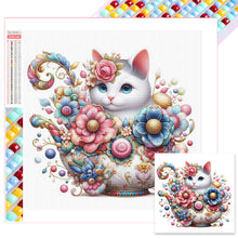 Load image into Gallery viewer, Diamond Painting - Full Square - White cat (30*30CM)