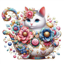 Load image into Gallery viewer, Diamond Painting - Full Square - White cat (30*30CM)