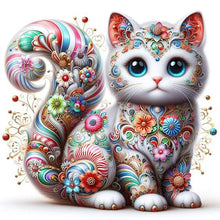 Load image into Gallery viewer, Diamond Painting - Full Square - White cat (30*30CM)