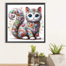 Load image into Gallery viewer, Diamond Painting - Full Square - White cat (30*30CM)