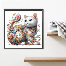 Load image into Gallery viewer, Diamond Painting - Full Square - White cat (30*30CM)