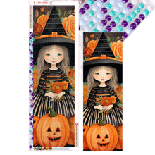 Load image into Gallery viewer, Diamond Painting - Full Round - Halloween witch skeleton (30*90CM)