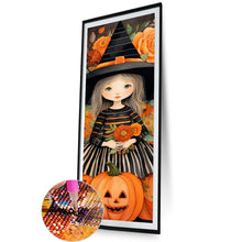 Load image into Gallery viewer, Diamond Painting - Full Round - Halloween witch skeleton (30*90CM)