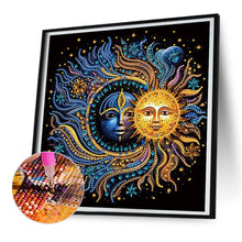 Load image into Gallery viewer, Diamond Painting - Partial Special Shaped - Flowers, stars and moon (30*30CM)