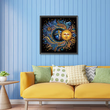 Load image into Gallery viewer, Diamond Painting - Partial Special Shaped - Flowers, stars and moon (30*30CM)