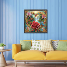 Load image into Gallery viewer, Diamond Painting - Partial Special Shaped - Flowers and butterflies (30*30CM)