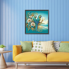Load image into Gallery viewer, Diamond Painting - Partial Special Shaped - Flowers and bluebirds (30*30CM)