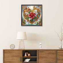 Load image into Gallery viewer, Diamond Painting - Partial Special Shaped - Love flowers (30*30CM)