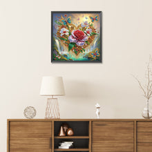 Load image into Gallery viewer, Diamond Painting - Partial Special Shaped - Love butterflies and flowers (30*30CM)
