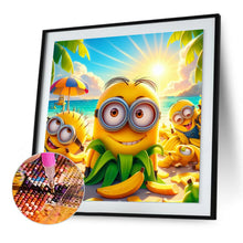 Load image into Gallery viewer, Diamond Painting - Full Round - Beach Minions (30*30CM)