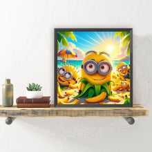 Load image into Gallery viewer, Diamond Painting - Full Round - Beach Minions (30*30CM)