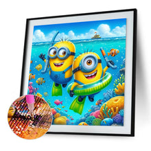 Load image into Gallery viewer, Diamond Painting - Full Round - Scuba Minions (30*30CM)